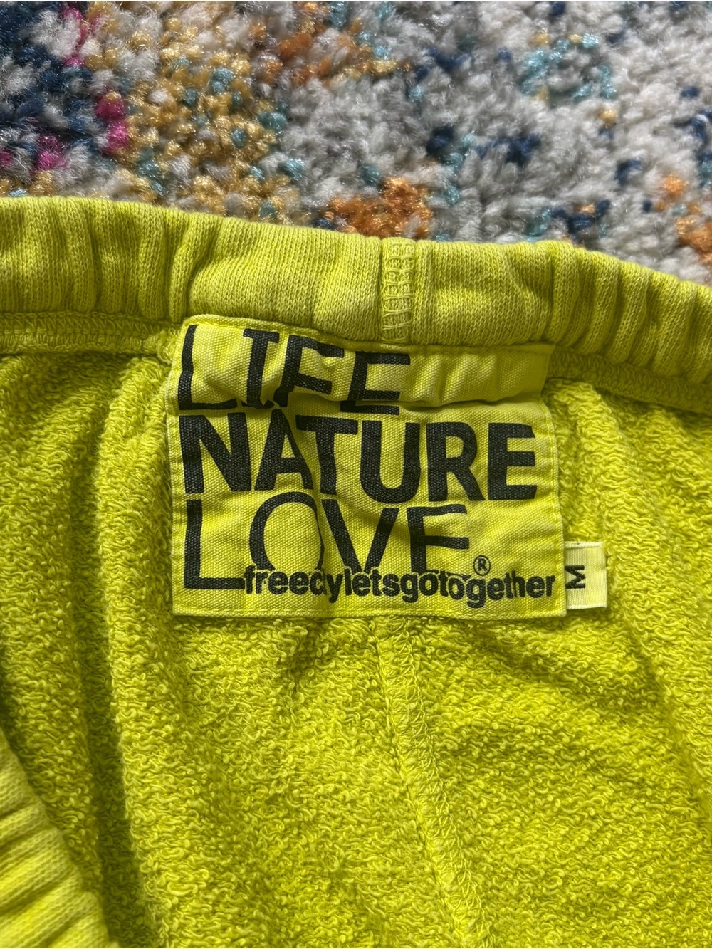 FreeCity sunfades track pants yellow sweatpants women’s Size Medium - Picture 2 of 7